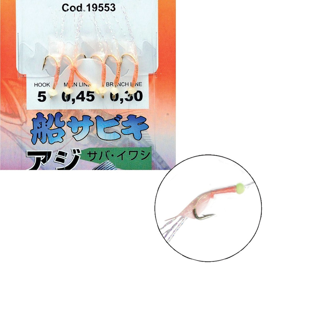 Rigs Sabiki Con Piel de Camarón Rosa Claro 20pcs №3 Expert Predator 1955303