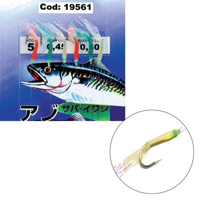 Zestawy Sabiki w wielokolorze Flasher 20szt №7 Expert Predator 1956107