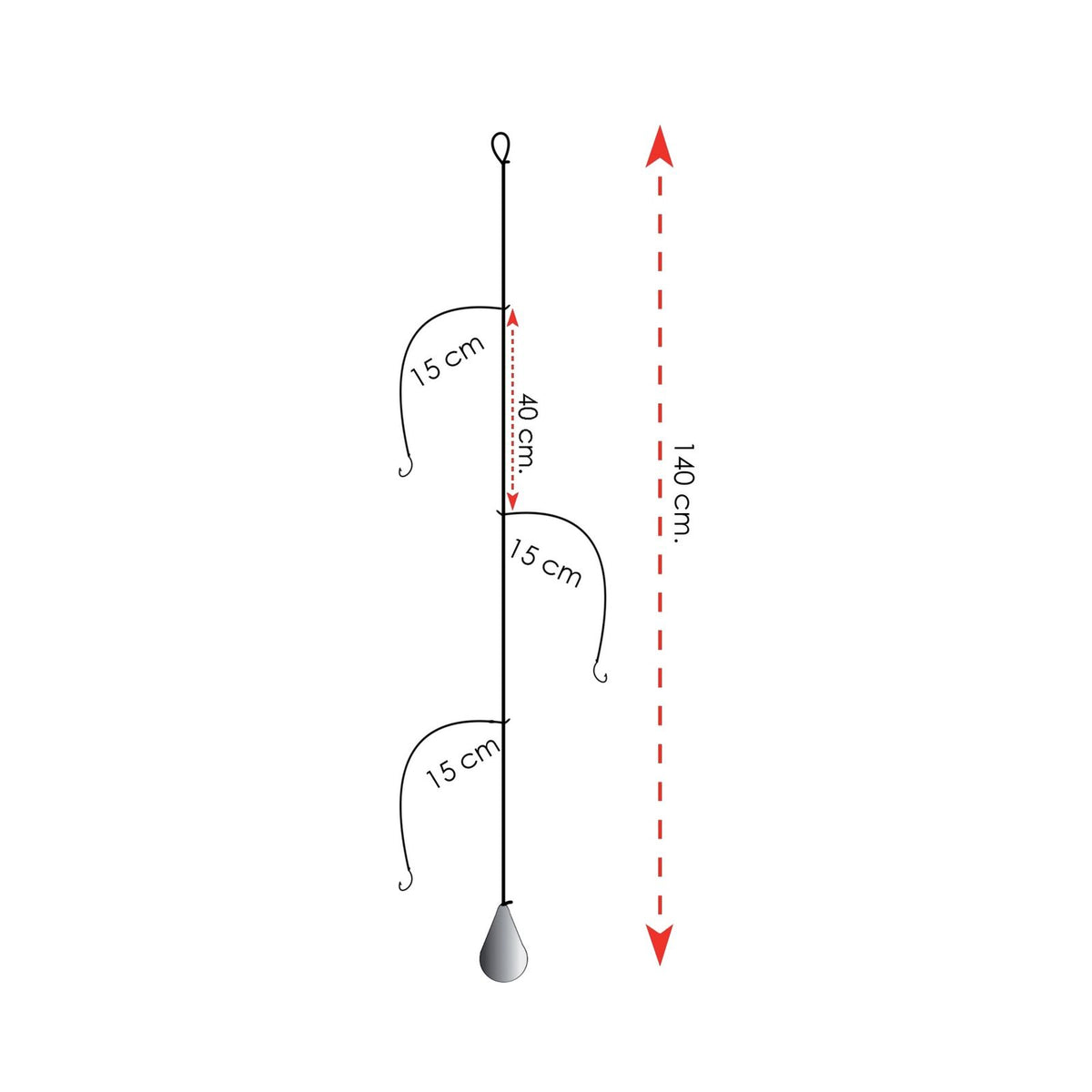 Surfcasting Ready Rigs With Hook Size 8 Expert Predator 2045508 ...