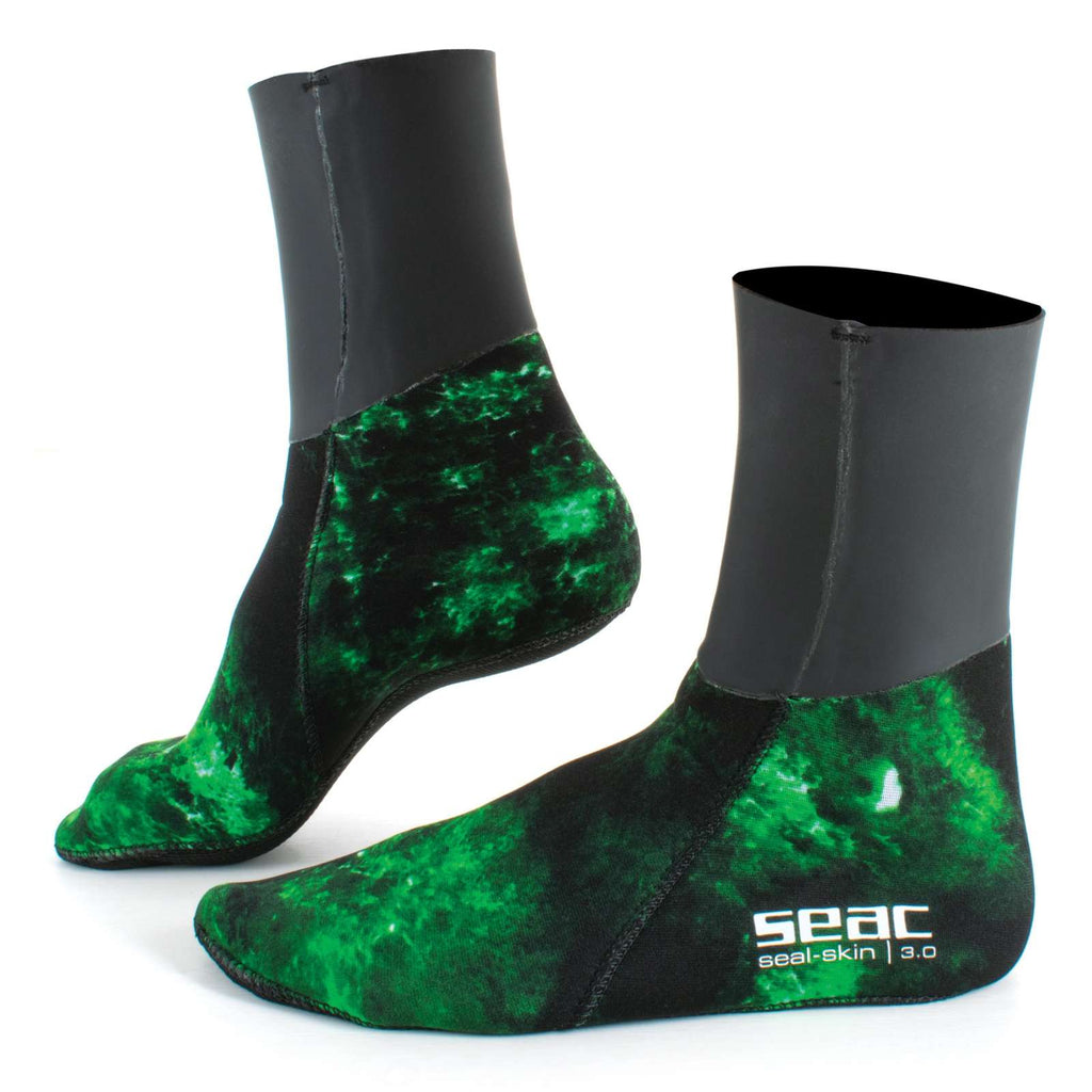 Chaussettes Seal Skin Camo-Vert 3mm XXL Seac 21-8-XXL