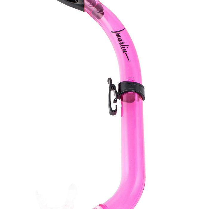 Tube de snorkel Junior enfants rose-transparent Marlin 213175