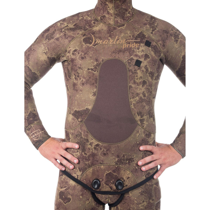 Spearfishing Full Wetsuit Pride Man 7mm Olive-Camo Size ML Marlin 213316