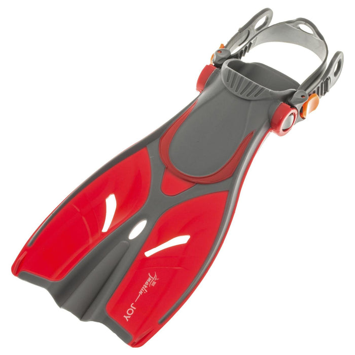 Snorkeling Fins Joy Kids Red Size L-XL-32-37 Marlin 214163