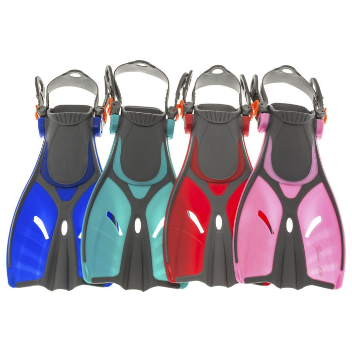 Snorkeling Fins Joy Kids Red Size L-XL-32-37 Marlin 214163