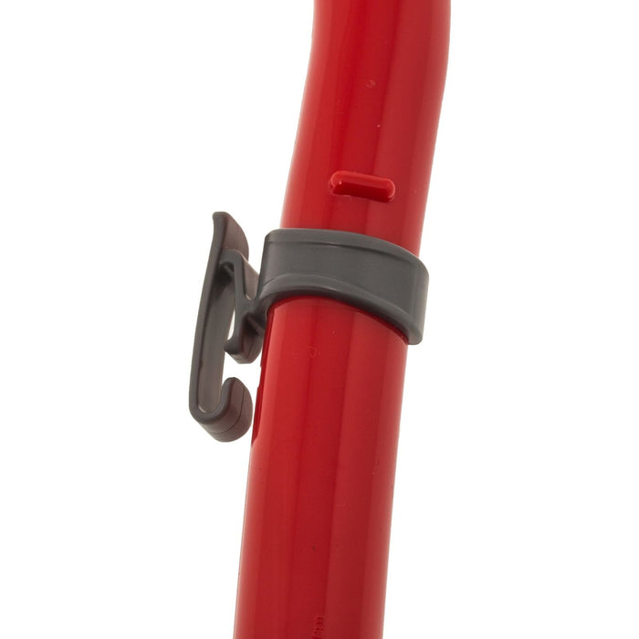 Tube de snorkel Joy enfants rouge-argent Marlin 214181