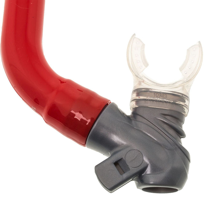 Tube de snorkel Joy enfants rouge-argent Marlin 214181
