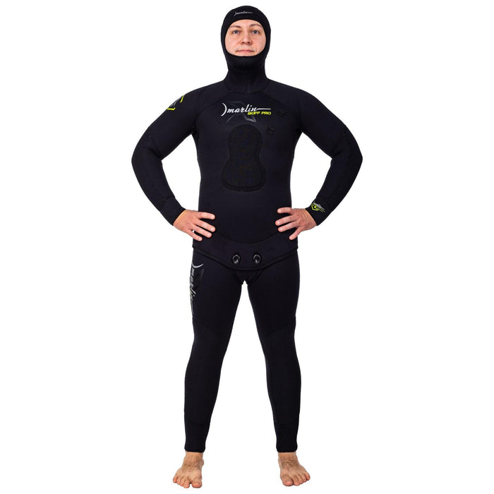 Spearfishing Full Wetsuit Skiff Pro Man 5mm Black Size M Marlin 216448