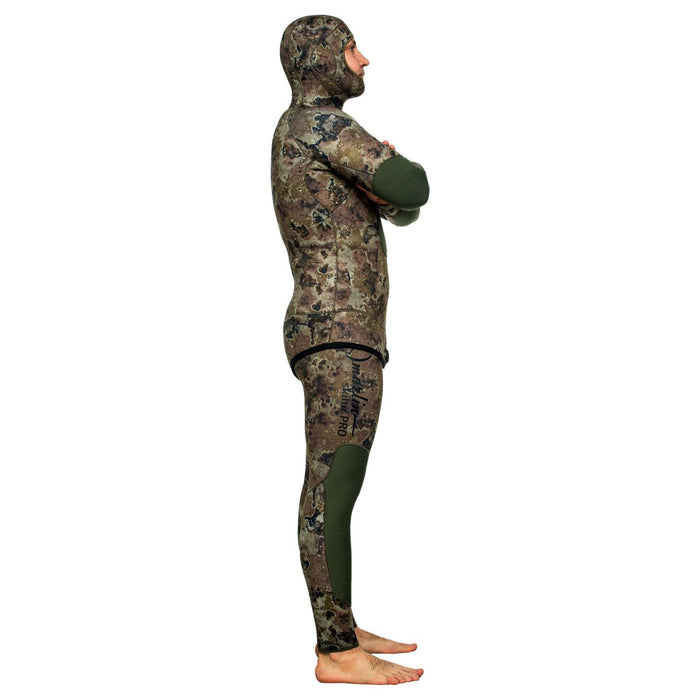 Spearfishing Full Wetsuit Skilur Pro 5mm Green-Camo Size M Marlin 216463