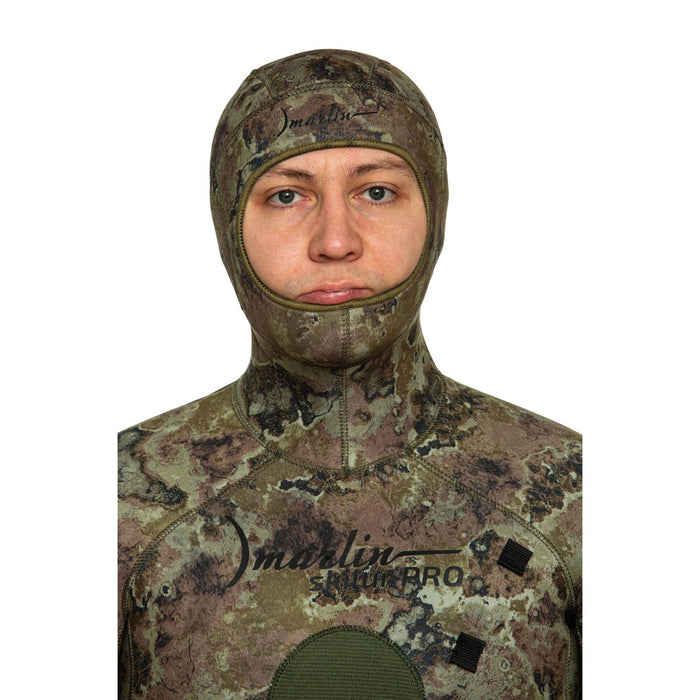 Spearfishing Full Wetsuit Skilur Pro 5mm Green-Camo Size M Marlin 216463