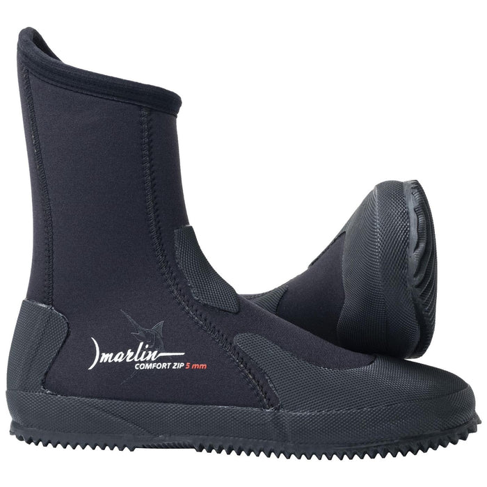 Botas de buceo Comfort Zip 5mm Negros Talla UE 46 Marlin 217027