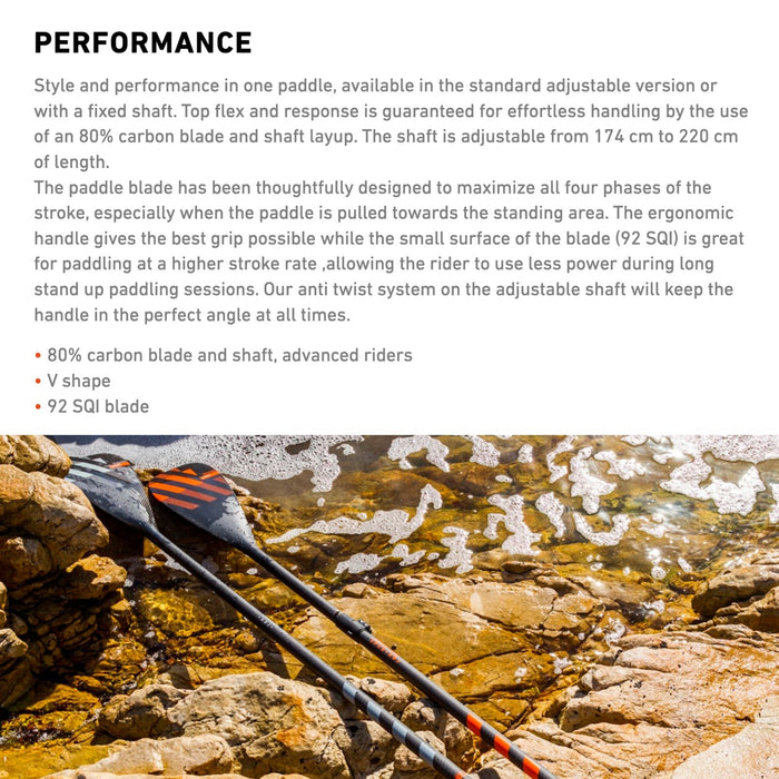 Remo para SUP Dinámico C80 Ajustable RRD 25DPA