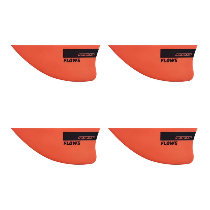 Set Flow 5 ailerons 4pcs Orange RRD 25F5F