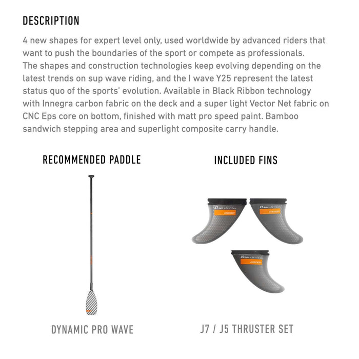 Planche de SUP Composite I-Wave 118l 8'4''x28 1+2''x4 1-2'' RRD 25IW84BR