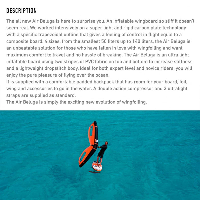 Tabla de wing foil Air Beluga 155x70cm 90l RRD 26ABLG155