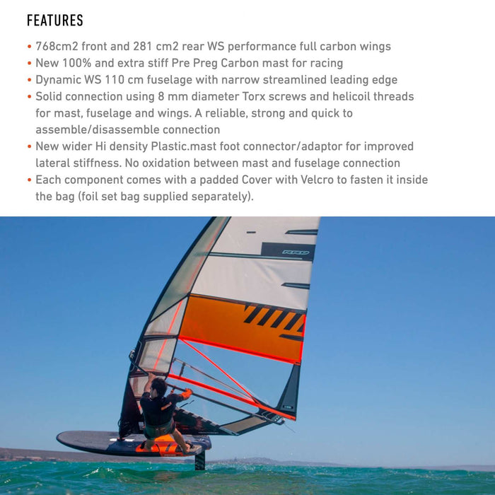 Juego de Hydrofoil Dynamic Ws Pro Carbon Tamaño 768 RRD 26DPWF768S