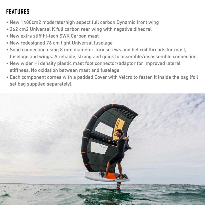 Hydrofoil Set Dynamic Sw Carbon Y26 1400-85 RRD 26DSWC1400FS