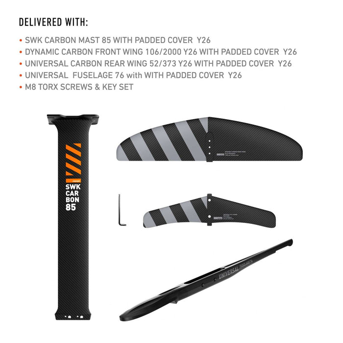 Set hydrofoil Dynamic Sw Carbon Y26 2000-85 RRD 26DSWC2000FS