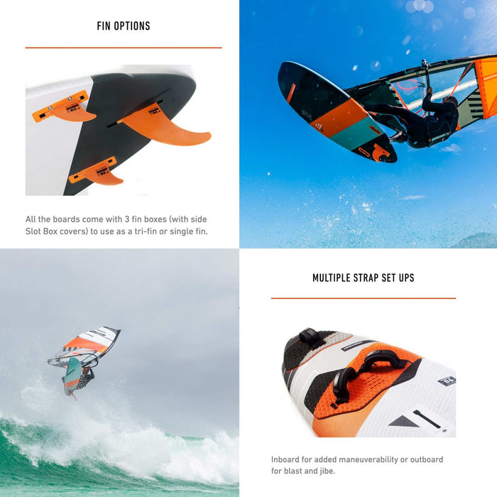 Windsurfboard Freestyle Wave Black Ribbon 230x66cm 114l RRD 26FW114BR