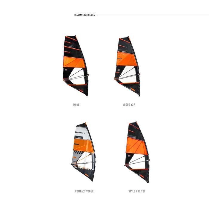 Tavola da windsurf Freestyle Wave Nastro Nero 225x58cm 84l RRD 26FW84BR
