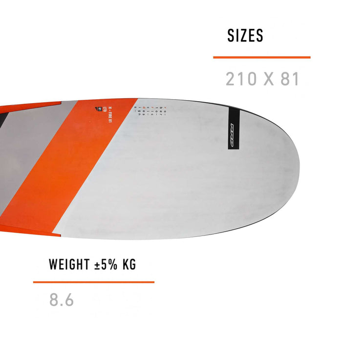 Planche Windfoil H-Fire Pro Lte 210x81cm 144l RRD 26HF81PLTE