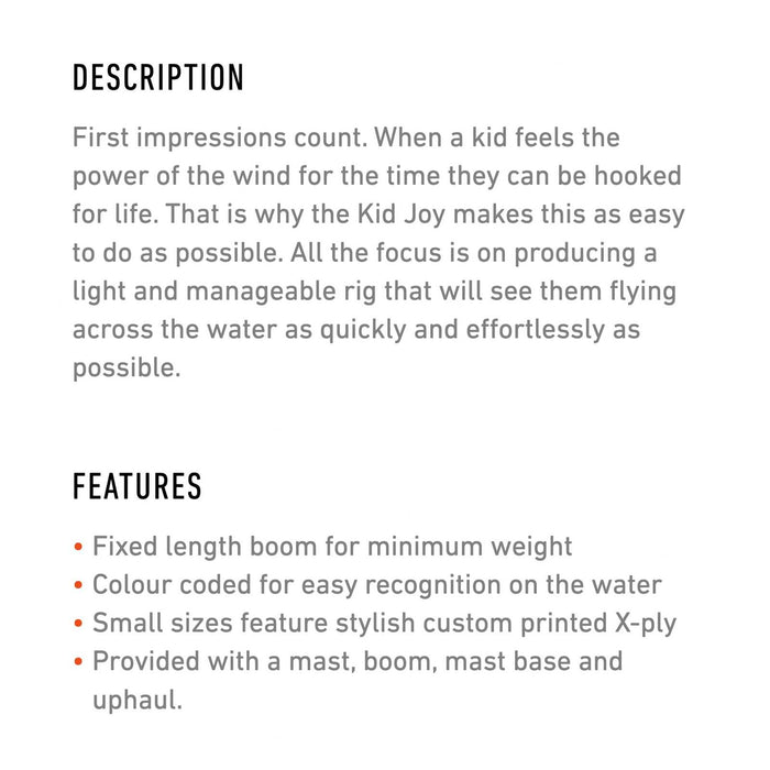 Windsurfing Sail Kid Joy School Line Size 1.5 RRD 26KJS_1_5