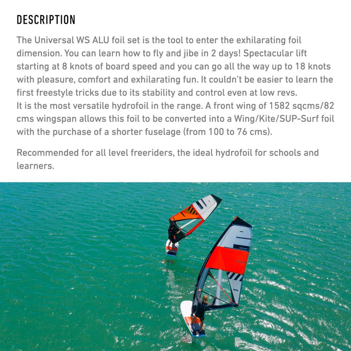 Juego Hydrofoil Universal Ws Alu 1600 Y26 RRD 26UWFS1600S