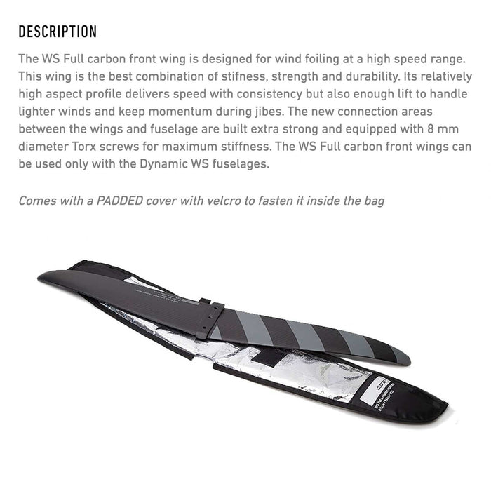 Alabe delantero de Hydrofoil WS Full Carbon 100cm RRD 26WSFW100