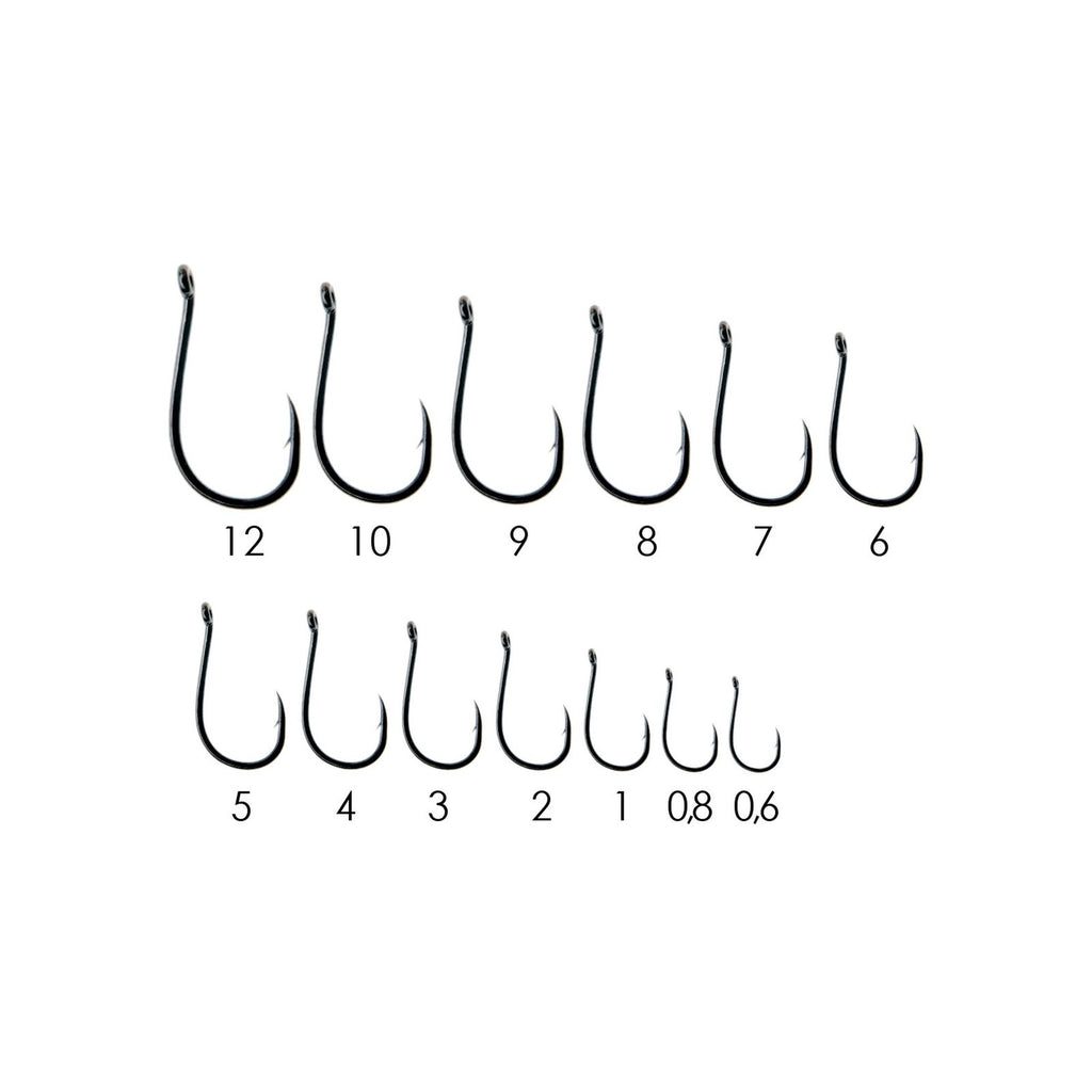 Fishing Circle Hooks 9644 Carbon Steel Black-Nickel №0,8 20pcs Expert Predator 27676
