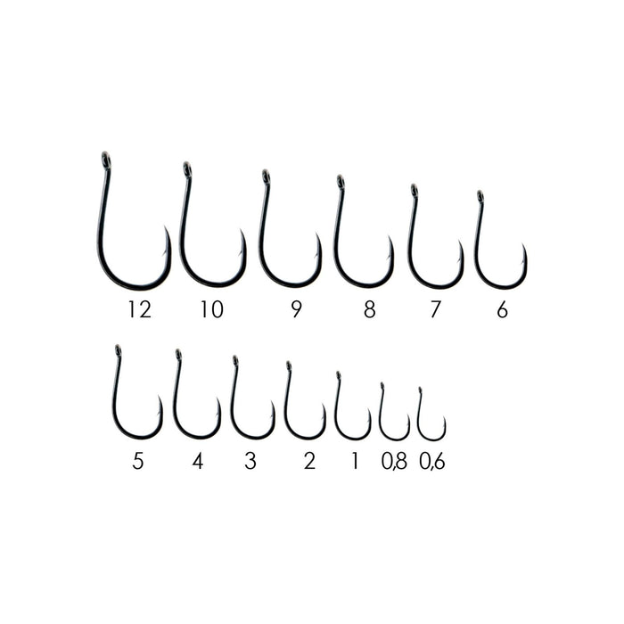 Fishing Circle Hooks 9644 Carbon Steel Black-Nickel №0,8 20pcs Expert Predator 27676