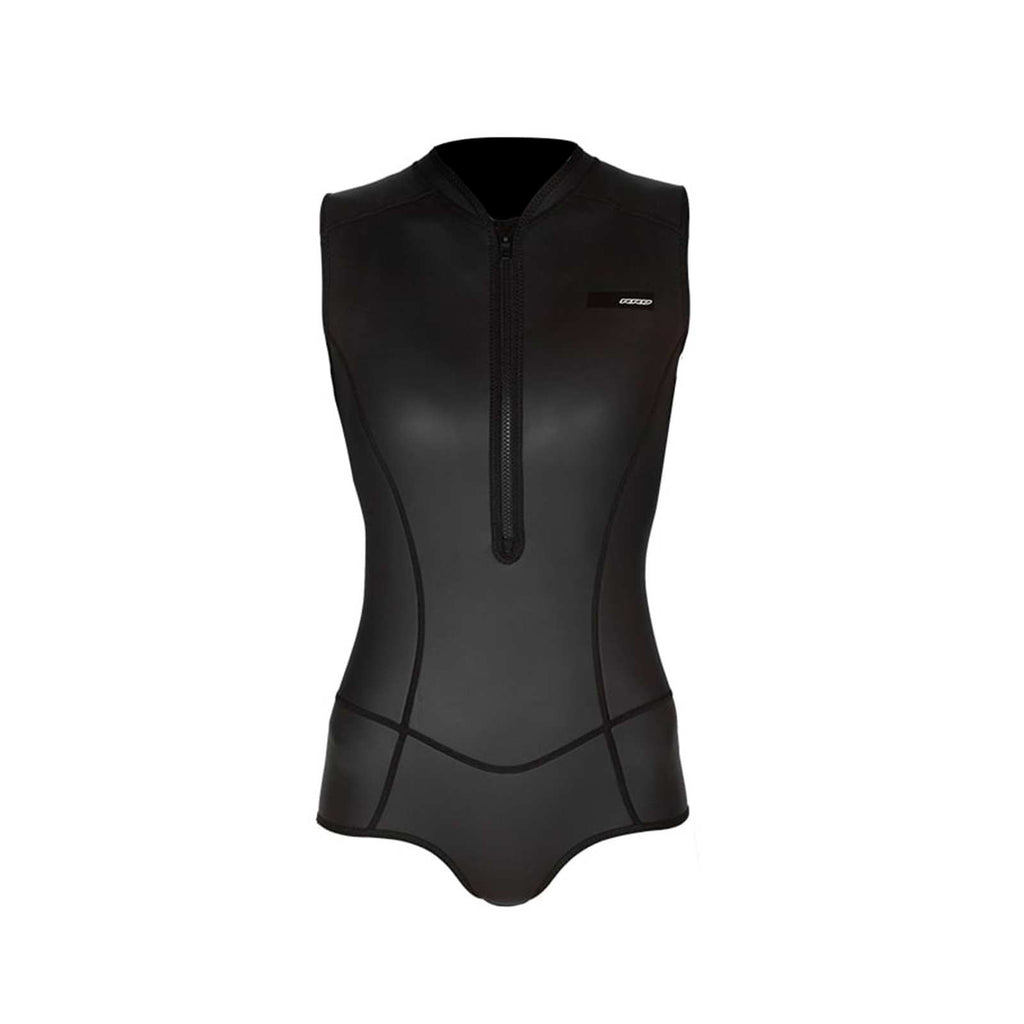 Short Wetsuit Seventysix Body Vest Woman Front Zip 2-1 Black Size 12-XL RRD 2776BV21F_12