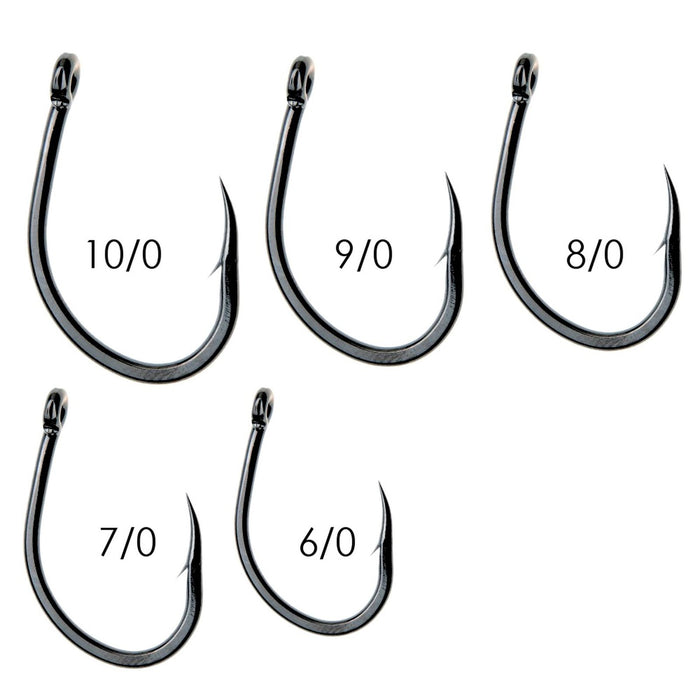 Fishing Hooks Albacore 230 Carbon Steel Black-Nickel №8-0 5pcs Expert Predator 27809