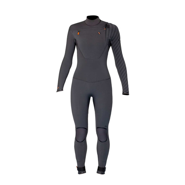 Full Wetsuit Amazone Woman Chest Zip 4-3 Grey Size 14-XXL RRD 27AMCZ43_14