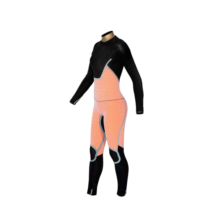 Full Wetsuit Amazone Woman Chest Zip 4-3 Grey Size 6-S RRD 27AMCZ43_6