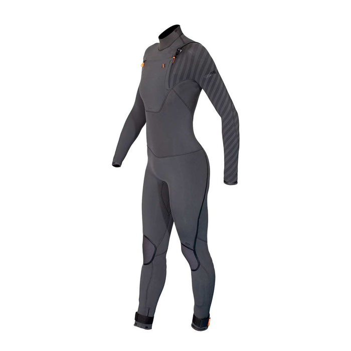 Full Wetsuit Amazone Woman Chest Zip 5-3 Grey Size 12-XL RRD 27AMCZ53_12