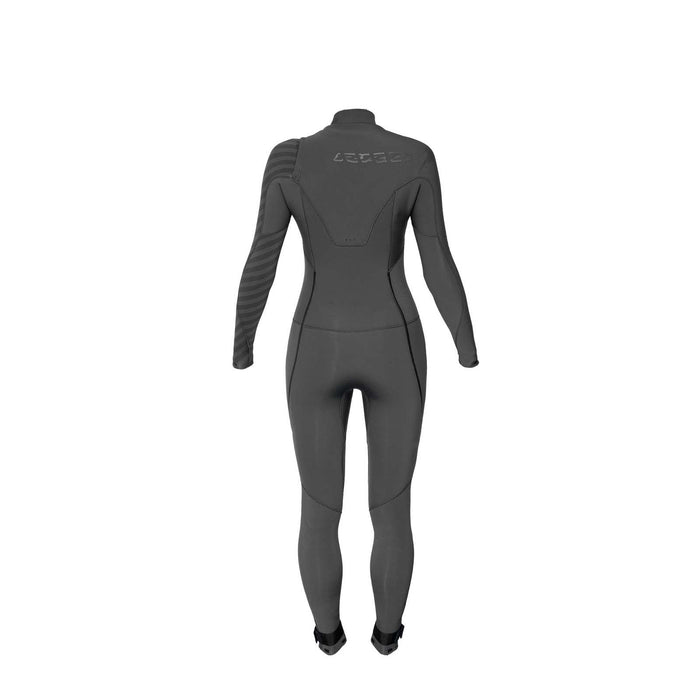Full Wetsuit Amazone Woman Chest Zip 5-3 Grey Size 12-XL RRD 27AMCZ53_12