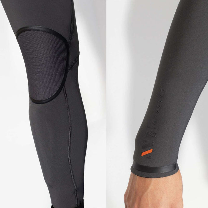 Full Wetsuit Amazone Woman Chest Zip 5-3 Grey Size 12-XL RRD 27AMCZ53_12