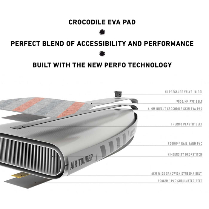 Planche SUP Gonflable Air Tourer Perfo 12'0''x32''x6'' 320l RRD 27ATO1232