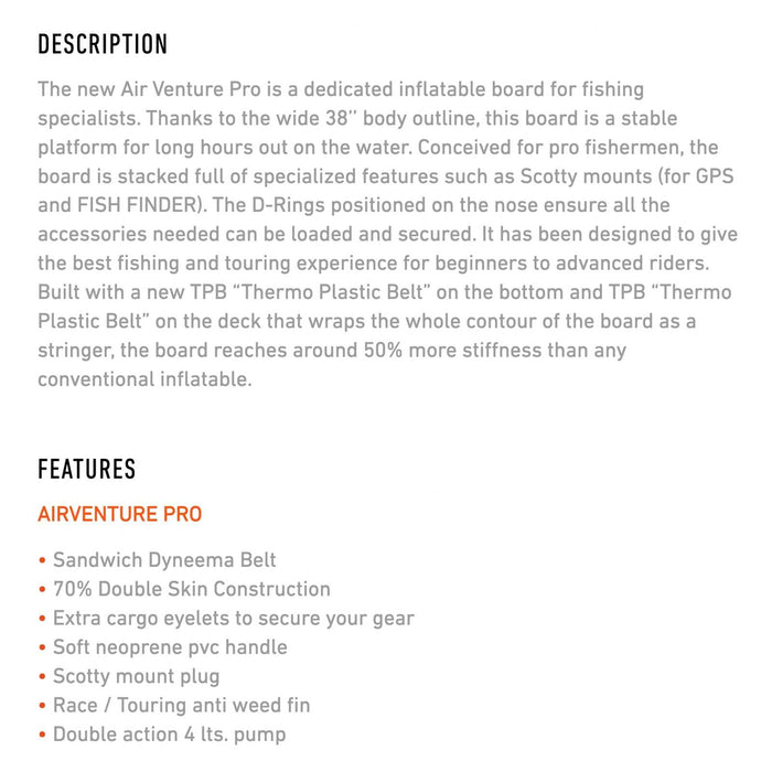 Tabla SUP Inflable Air Venture Pro 11'0''x38''x6'' 355l RRD 27AVP11