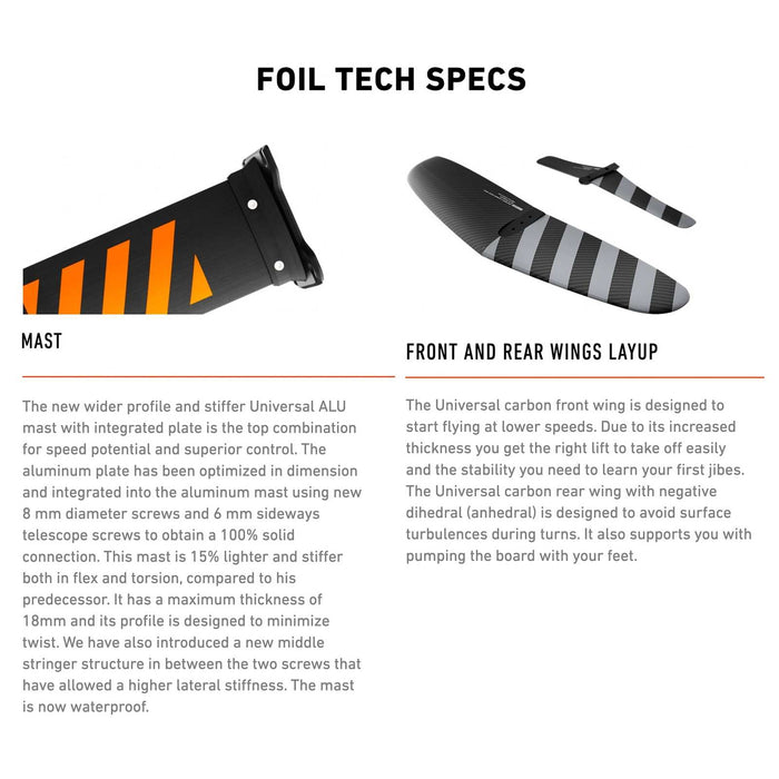 Hydrofoil Set Blaze Alu Y27 Size 1850-85 RRD 27BLAF1850S