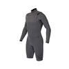 Traje de Neopreno Corto Celsius Shorty Hombre Con Cremallera en el Pecho Manga Larga 3-2 Gris Talla LT RRD 27CSCZ32SLS_LT