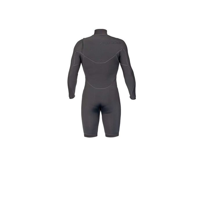 Short Wetsuit Celsius Shorty Man Chest Zip Long Sleeve 3-2 Grey Size XS RRD 27CSCZ32SLS_XS