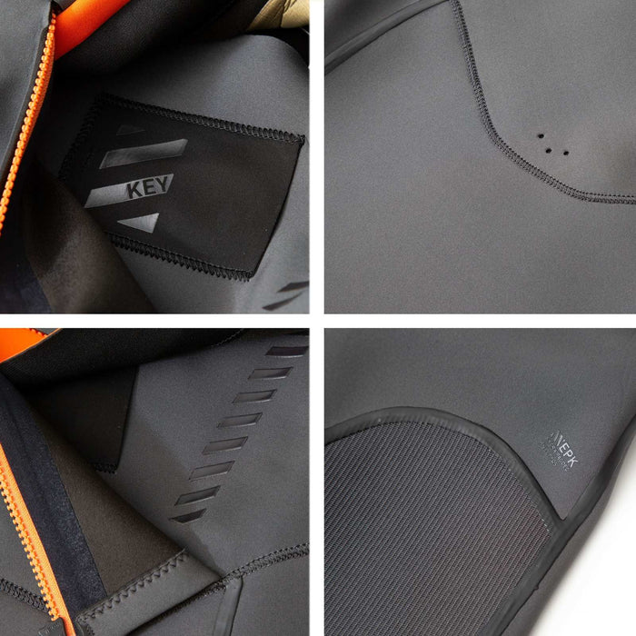 Full Wetsuit Celsius Man Chest Zip 5-3 Black Size 3XL RRD 27CSCZ53_3XL