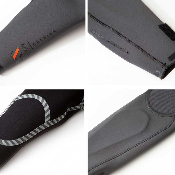 Neopreno completo Celsius Hombre con cremallera en el pecho 5-3 Negro Talla XS RRD 27CSCZ53_XS