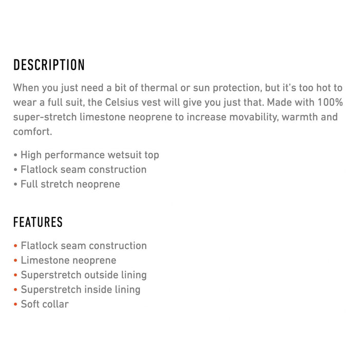 Chaleco de neopreno Celsius Hombre 2-1 Gris Tamaño M RRD 27CSV21F_M
