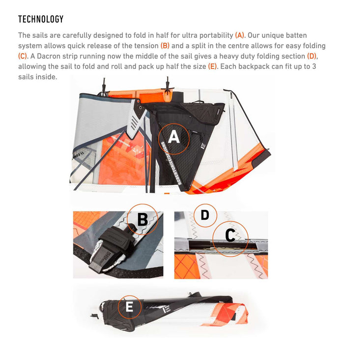 Windsurfing Sail Compact X-Tra Size 6.5 RRD 27CX_H3_6_5