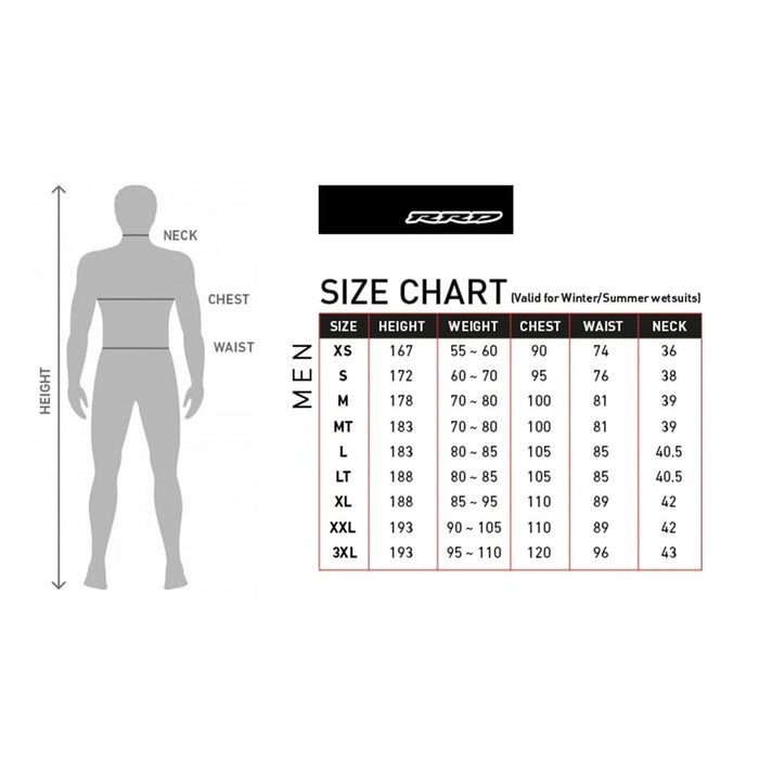 Traje de Neopreno Completo Fahrenheit Hombre Con Cremallera Delantera 5-4-3 Talla S RRD 27FRCZ543_S