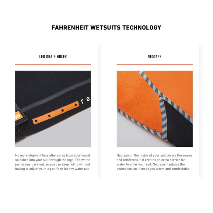 Traje de Neopreno Completo Fahrenheit Con Capucha Hombre Con Cremallera Delantera 6-4 Talla L RRD 27FRCZ64H_L