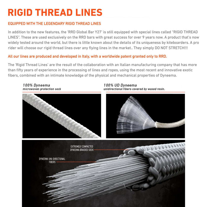 Barre globale pour kites 48cm RRD 27GB48