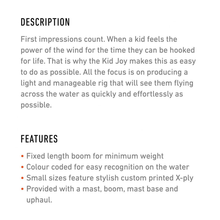 Kit de Windsurf Kid Joy Taille 2.5 RRD 27KJSR_44_2_5