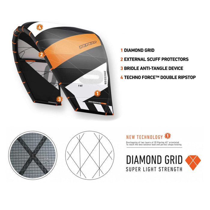 Cerf-volant Obsession Rayures Y27 8 RRD 27OB18KB1